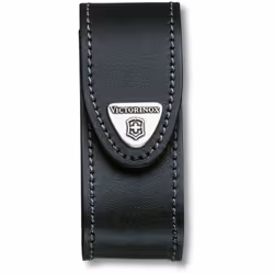 Pochette de ceinture en cuir Victorinox, couleur noire, fermeture à crochets et à boucles, poids 29 grammes, dimensions, 37 x ...