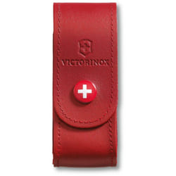 Pochette de ceinture en cuir, avec boucle et bouton-pression, rouge, 35 g, 100 x 35 mm, 4.0520.1B1. - Victorinox
