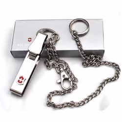Mousqueton chaîne métallique porte-clés Multiclip Victorinox .4.1860