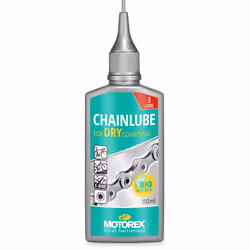 Motorex Chainlube for Dry Conditions, Lubrifiant, Chaîne, Vélo urbain, Vélo tout terrain, Vélo de route, Bouteille, Huile, Gr ...