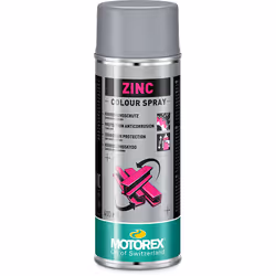 Motorex COLOUR SPRAY ZINC, Métal, 400 ml, Aérosol, Gris