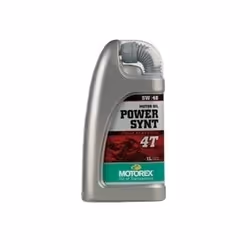 Motorex Power Synt 4T 5W/40, 1 L, 5W-40, Moto, Vert, Rouge, Argent