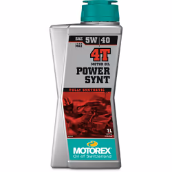 Motorex Power Synt 4T, 1 L, 5W-40, Moto, Moteur à essence à 4 temps, Gris, SL/SM/SN