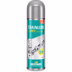 Motorex Chainlube For Dry Con Spray, Lubrifiant, Chaîne, Vélo urbain, Vélo tout terrain, Vélo de route, Aérosol, Huile, Gris
