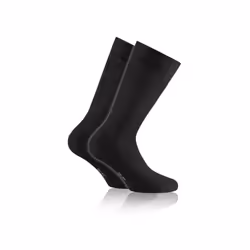 Rohner Bambus, Chaussettes remontant jusqu'aux genoux, Noir, Autres, Unisexe, 43-46, EUE