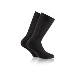 Rohner Bambus Unisexe Chaussettes remontant jusqu'aux genoux Noir 2 paire(s)