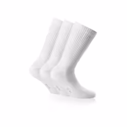 Rohner Sport 3er Pack, Chaussettes Crew, Blanc, Adulte, Unisexe, 35-38, Sportif