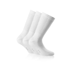 Rohner Sport Unisexe Chaussettes d’athlétisme Blanc 3 paire(s)