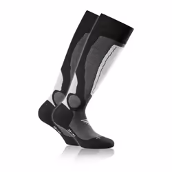 Rohner Ski 2er Pack, Chaussettes d’athlétisme, Gris, Adulte, Mâle, 43-46, Ski