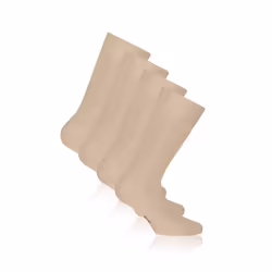 Rohner Bambus, Chaussettes remontant jusqu'aux genoux, Beige, Adulte, Unisexe, 43-46, EUE
