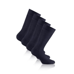 Rohner Bambus Unisexe Chaussettes remontant jusqu'aux genoux Marine 2 paire(s)