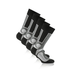 Rohner Trekking Unisexe Chaussettes d’athlétisme Noir, Graphite, Gris 2 paire(s)