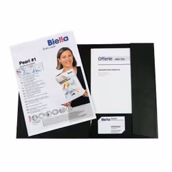 Biella 186 401.01, Porte-documents, A4, Papier, Blanc, Mat, Portrait