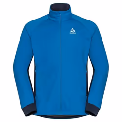 Veste de ski de fond pour homme - Odlo - BRENSHOLMEN - Bleu - Manches longues - Montagne