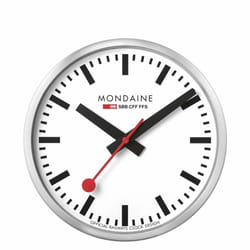 Mondaine A990.CLOCK.16SBB Horloge murale et de table Horloge à quartz Cercle Argent