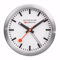 Mondaine A997.MCAL.16SBB, Réveil à quartz, Argent, Aluminium, 1 pièce(s)