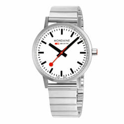 Mondaine Classic Montre bracelet Unisexe Quartz Argent