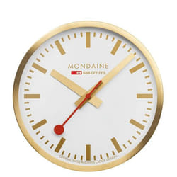 Mondaine A990.CLOCK.18SBG Horloge murale et de table Horloge à quartz Rond Or