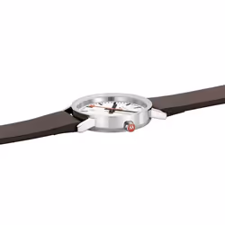 Mondaine Classic Montre bracelet Unisexe Quartz Marron, Acier inoxydable Acier inoxydable