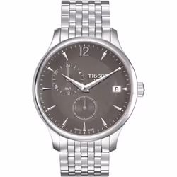 Montre - Tissot - Tradition GMT - Noir - Acier - Étanchéité 10 Atm