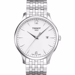 Montre Homme Tissot Tradition GMT T0636101103700 Bracelet argenté en acier