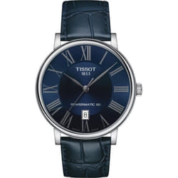 Montre - Tissot - T1224071604300 - Cuir Bleu - 40mm - Étanchéité 5 bar