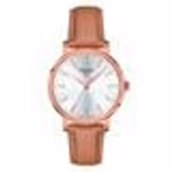 Montre - TISSOT - Everytime - Cuir beige - Acier doré rose - Quartz 34mm