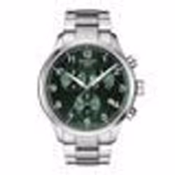 Montre - TISSOT - Chrono XL Classic - Acier inoxydable - Cadran vert émeraude - Étanchéité 10 Atm