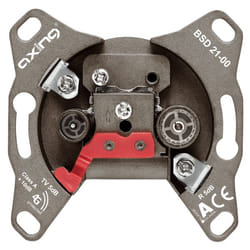 Axing BSD02100 prise de courant Coaxial Gris
