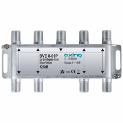 Axing BVE 8-01P, Diviseur de câbles, 5 - 1218 MHz, Métallique, Mâle, A+, F