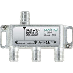 Axing - bab 2-10P Dérivateur tv câble 2 voies 5 - 1218 MHz X998641