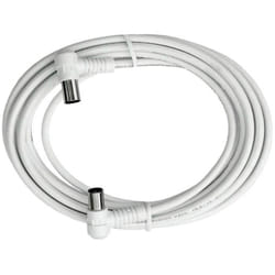 Axing - Câble de raccordement bak 373-00 [1x antenne mâle 75 ω - 1x antenne femelle 75 ω] 3.75 m blanc