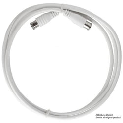 Axing SAK 151-00 F câble coaxial 1,5 m Blanc