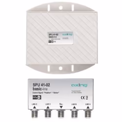 Axing SPU 41-02, Diviseur de câbles, 950 - 2200 MHz, Gris, Argent, 110 mm, 120 mm, 30 mm