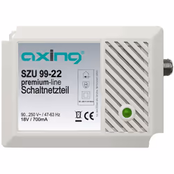 Axing SZU 99-22, Multicommutateur satellite, Intérieure, 90 - 250 V, 47/63 Hz, 18 W, 18 V