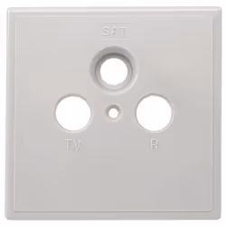 Axing SZU 2-00, Blanc, conventionnel, SAT + TV + Radio, 80 mm, 80 mm, 1 pièce(s)