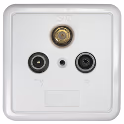 Axing SSD 2-10, SAT + TV + Radio, Blanc, 78 mm, 44 mm, 78 mm