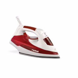 Rotel U915CH1, Fer à vapeur, Semelle en acier inoxydable, Rouge, Blanc, 2200 W, 230 V, 50 Hz