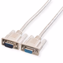 ROLINE Câble pour écran HD15 F - HD15 M A-B 1,8m, 1,8 m, VGA (D-Sub), VGA (D-Sub), Mâle, Femelle, Blanc