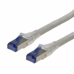 ROLINE Cordon Cat.6a S/FTP (PiMF) solide LSOH gris 30,0m, 30 m, Cat6a, S/FTP (S-STP), RJ-45, RJ-45