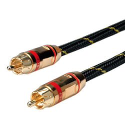ROLINE GOLD Câble de raccordement RCA simplex M / M, rouge 2,5m
