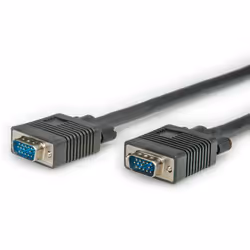 ROLINE Câble HD15 M/HD15 M 2,0m, 2 m, VGA (D-Sub), VGA (D-Sub), Mâle, Mâle, Noir