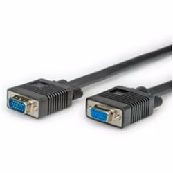 ROLINE Câble HD15 M/HD15 F 2,0m, 2 m, VGA (D-Sub), VGA (D-Sub), Mâle, Femelle, Noir