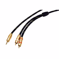 ROLINE GOLD Câble audio 3,5mm Stéréo - 2x RCA, M / M 10,0m