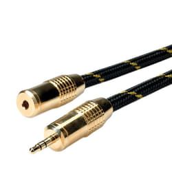 ROLINE GOLD Câble prolongateur 3,5mm audio M / F 10,0m