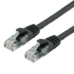 Value Cordon Cat.6 UTP LSOH noir 1,0m
