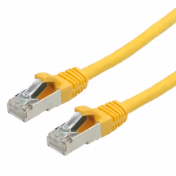 Value Cordon Cat.6 S/FTP LSOH jaune 0,3m, Jaune, 100 Ohm, 3 mm