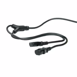 ROLINE Câble d'alimentation en Y 2,0m, 1,8 m, CEE7/7, Coupleur C13, 250 V, 10 A