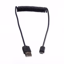 ROLINE Câble spirale USB 2.0, A - Micro B, M/M 1,0 m