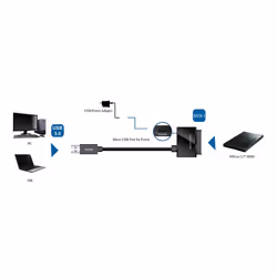ROLINE Convertisseur USB 3.0 vers SATA 6.0 Gbit/s - Vue supplémentaire 4